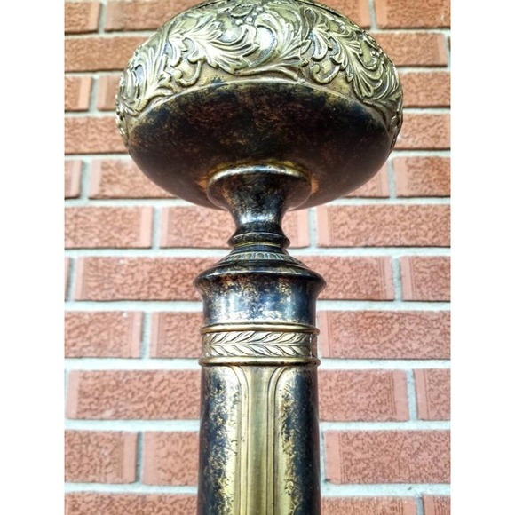 Rembrandt RARE Hollywood Regency Torchiere Table Lamp Acanthus Leaf Design - Picture 7 of 10
